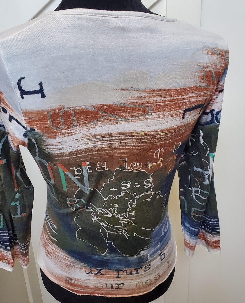 Multicolor Graphic Long Sleeve Top - Picture 3 of 3